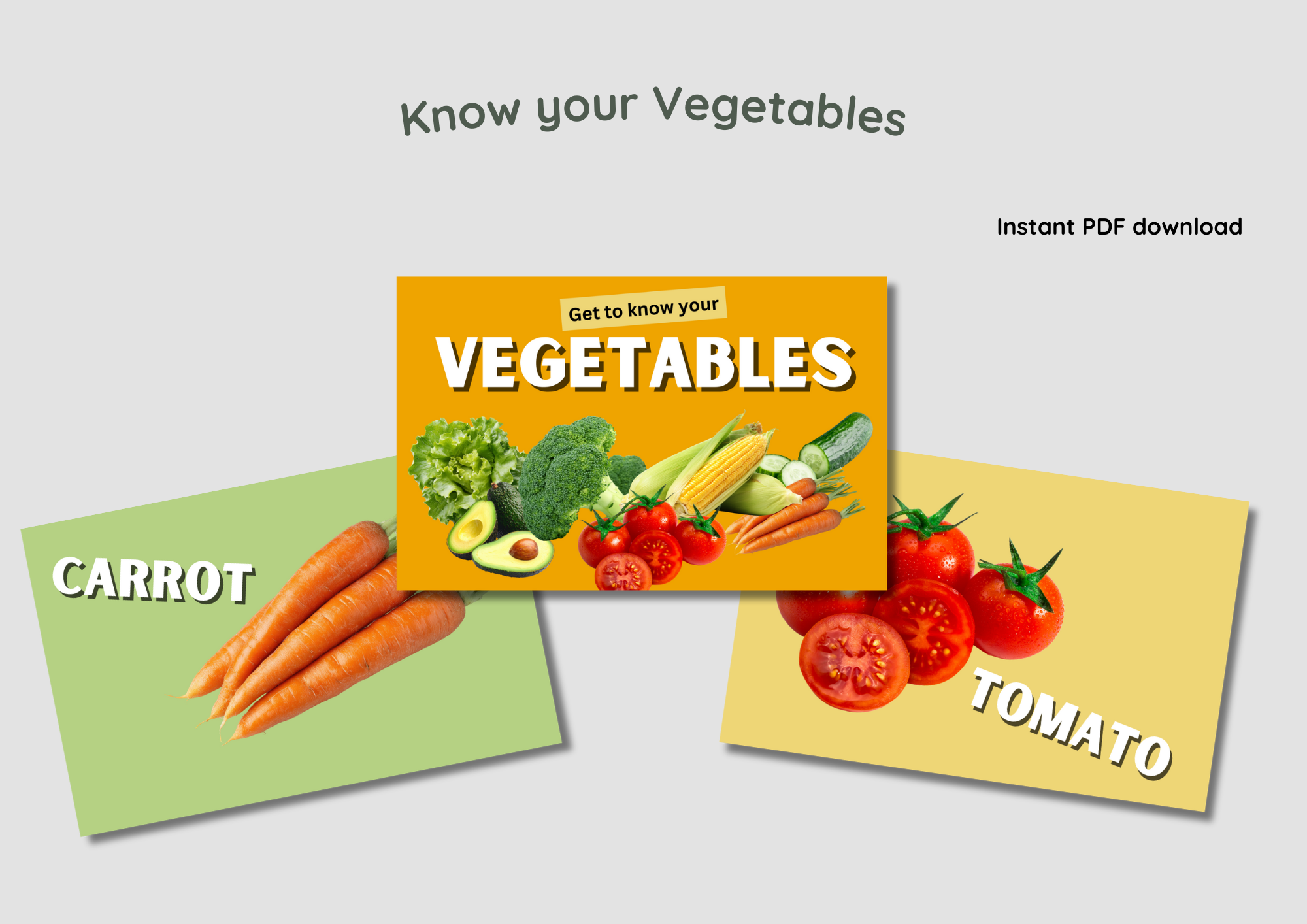 Know your Vegetables - Digital Download