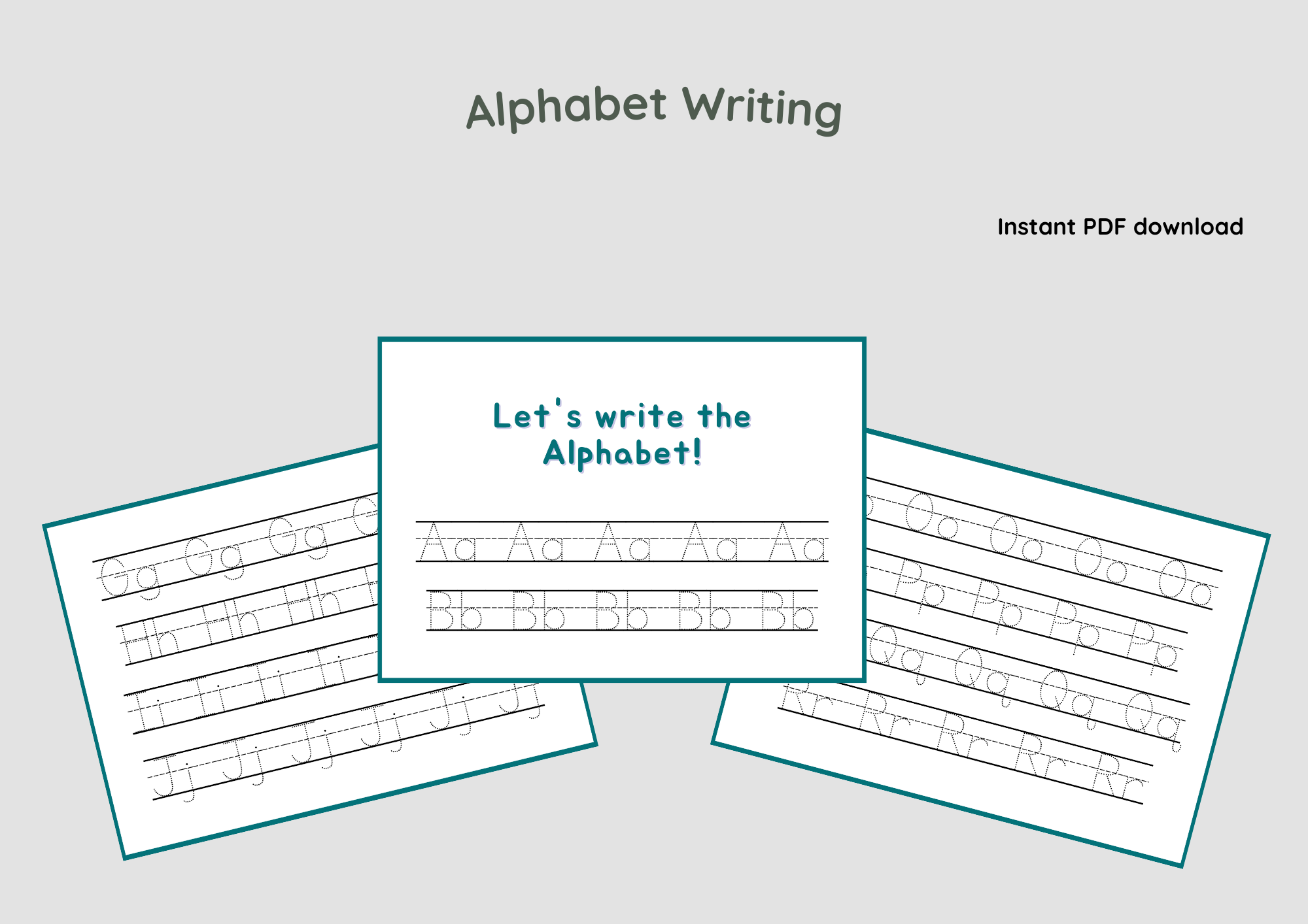 Alphabet Tracing - Digital