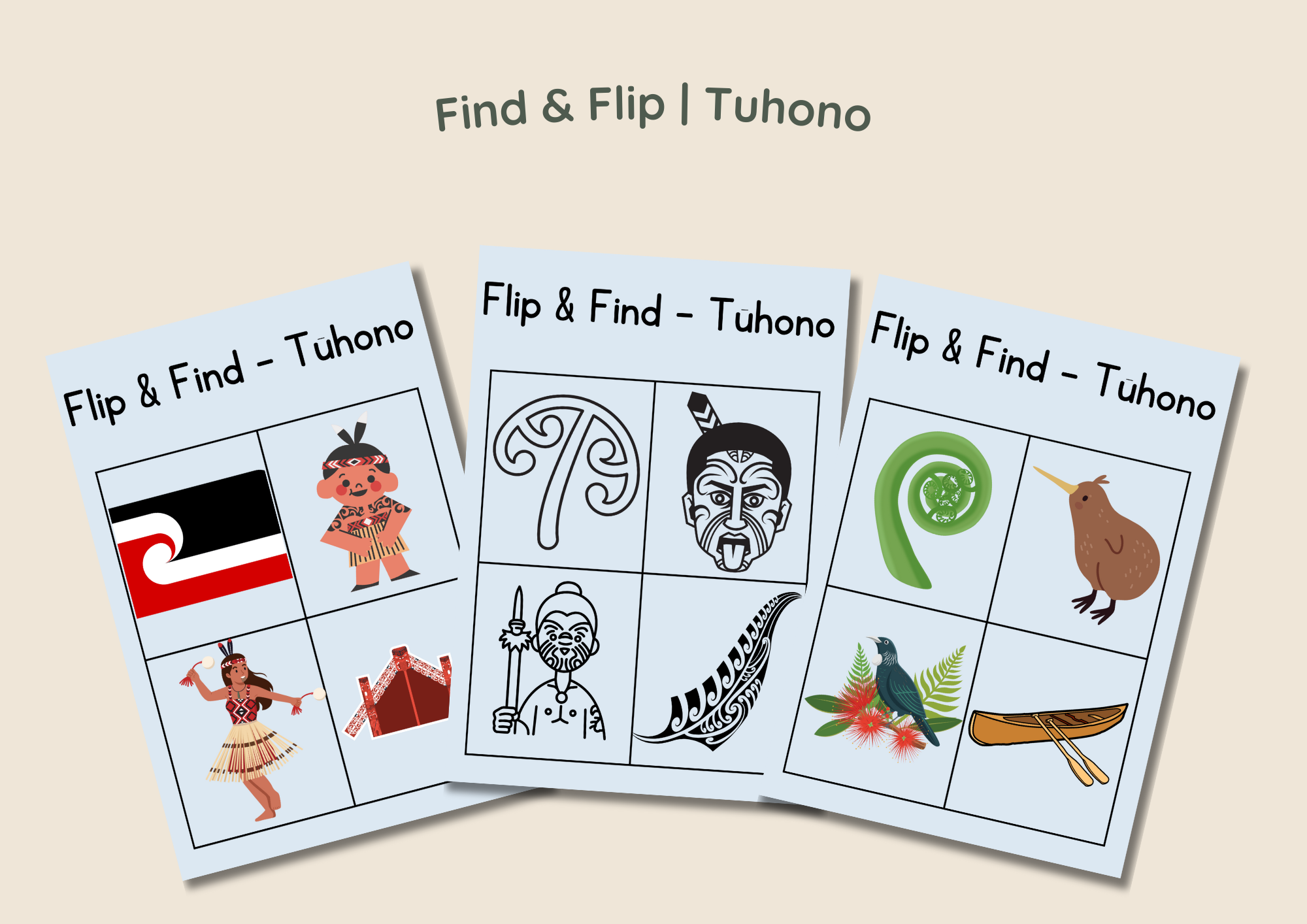 Find & Flip - Printed Classroom Set
