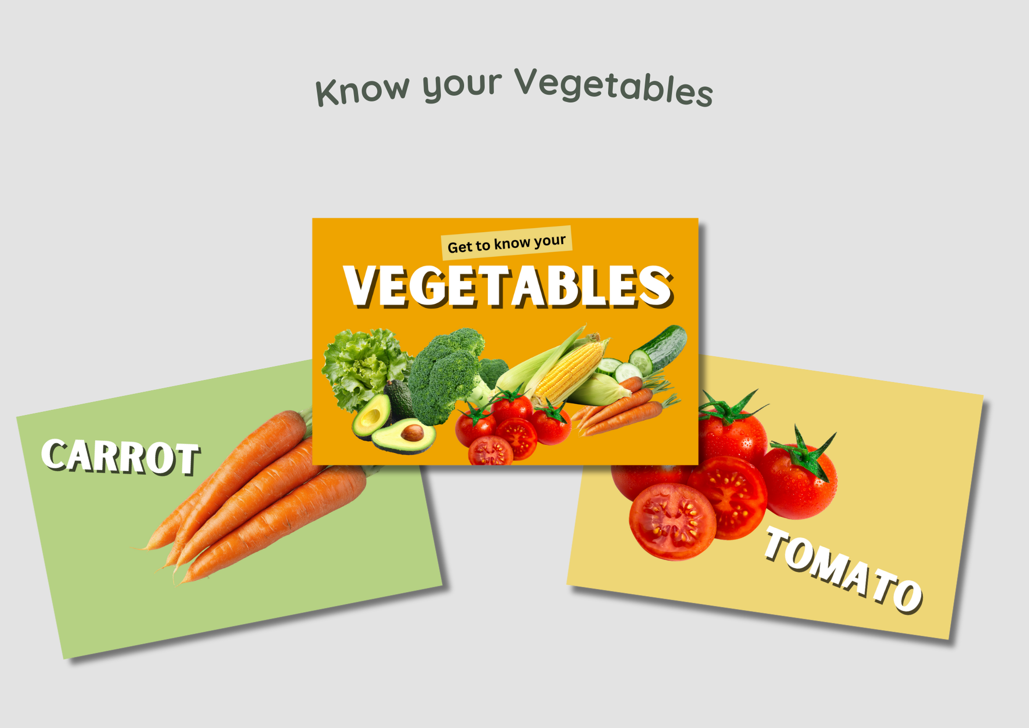 Know your Vegetables - Printed Classroom Set